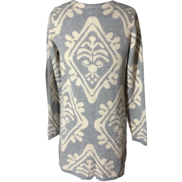 Wear 2 ways. Soft angora-like soft long tunic sweater, wear open or closed S - Picture 6 of 12